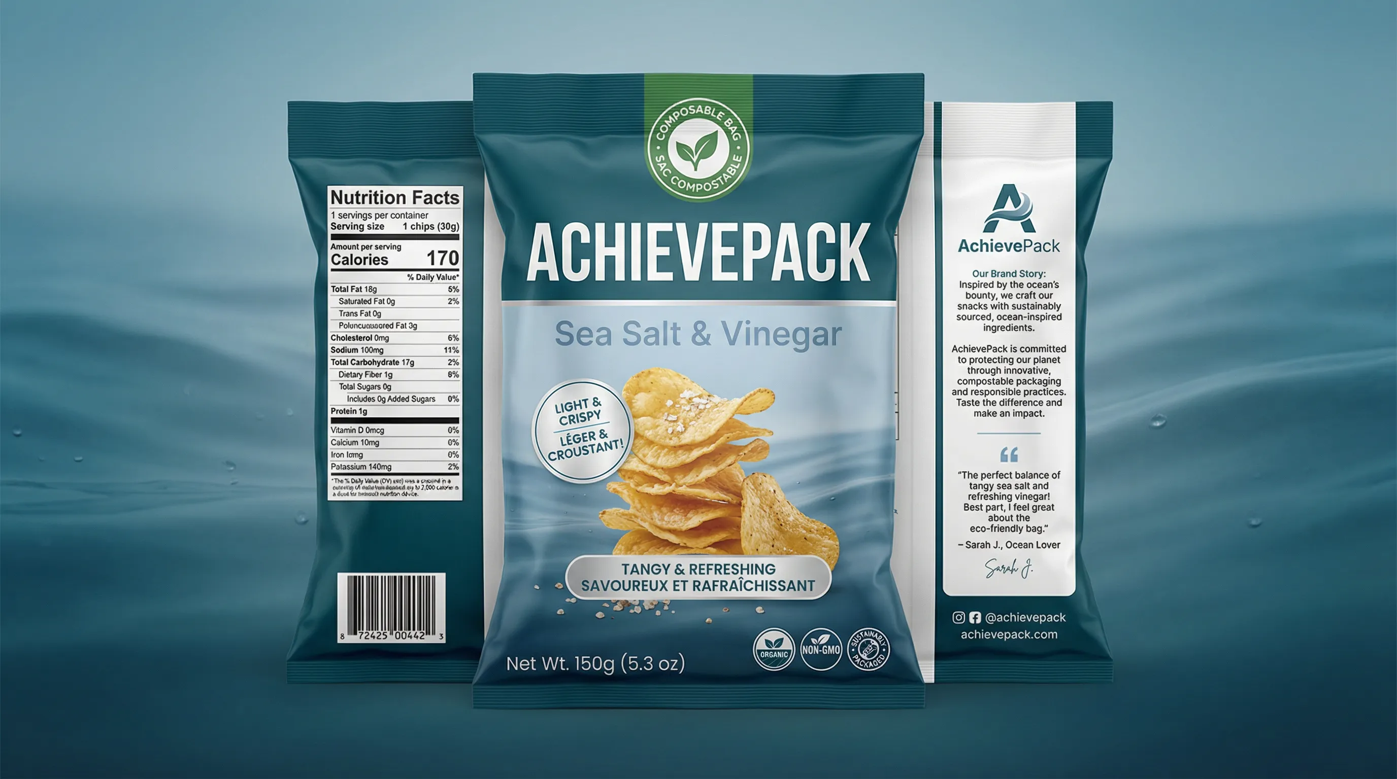 A Achievepack Sea Salt Vinegar Chips 1689612