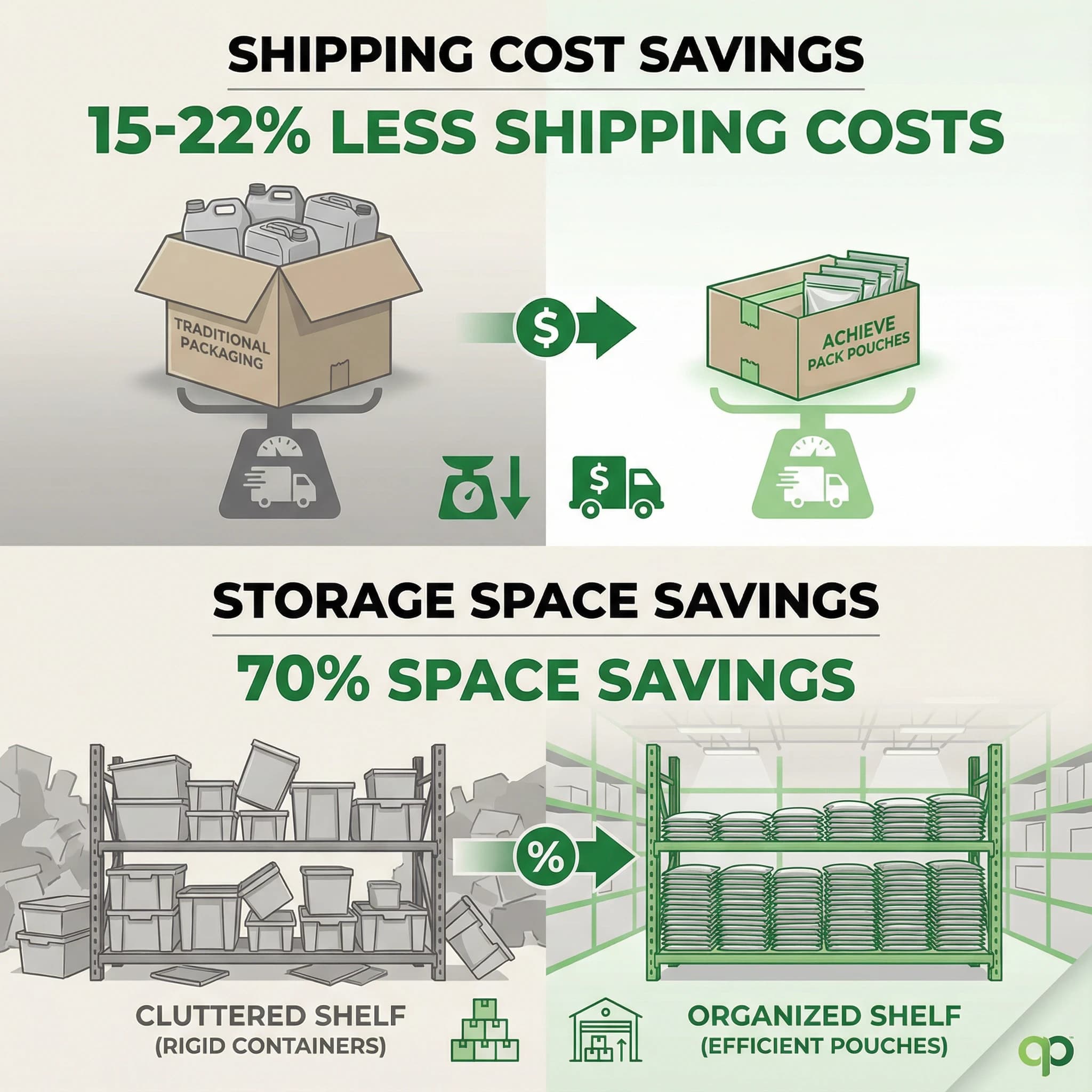 Infographic Shipping Storage