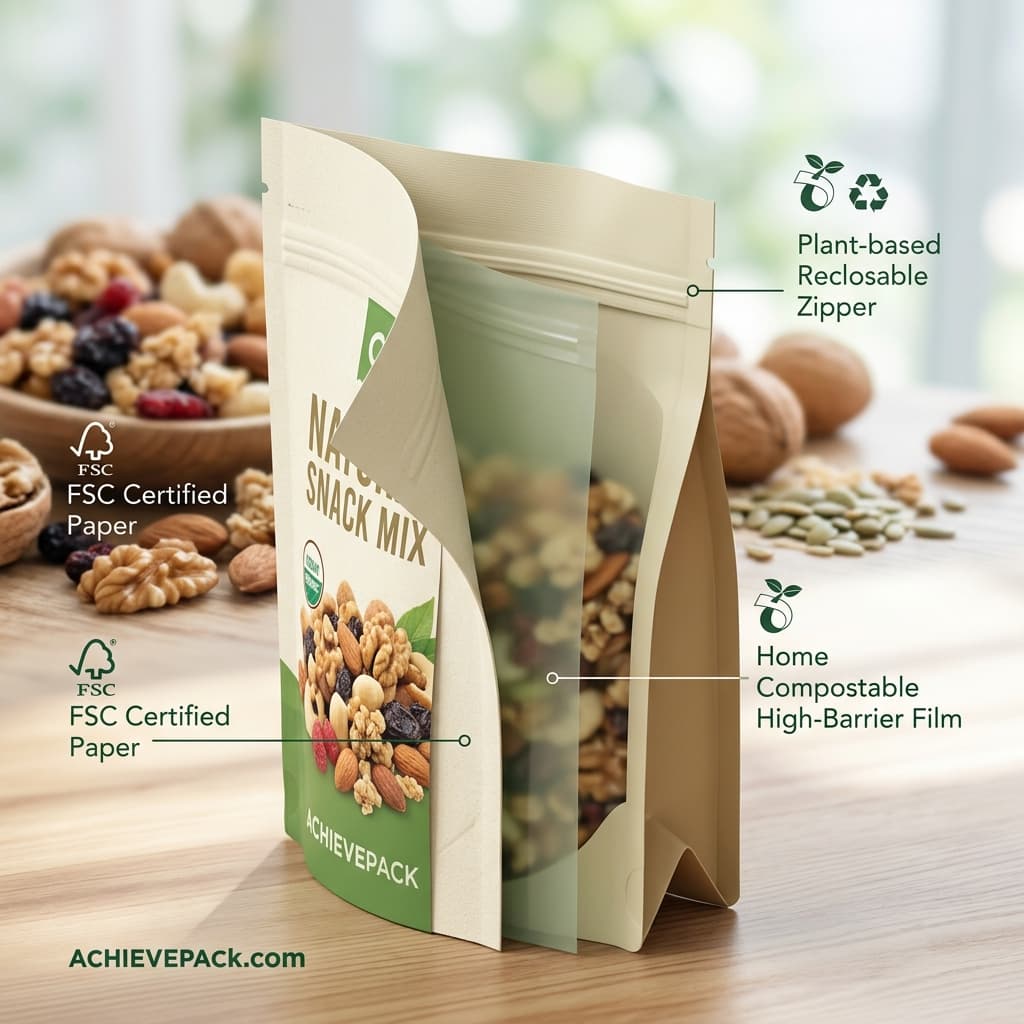 Biodegradable Stand Up Pouch Suppliers Infographic