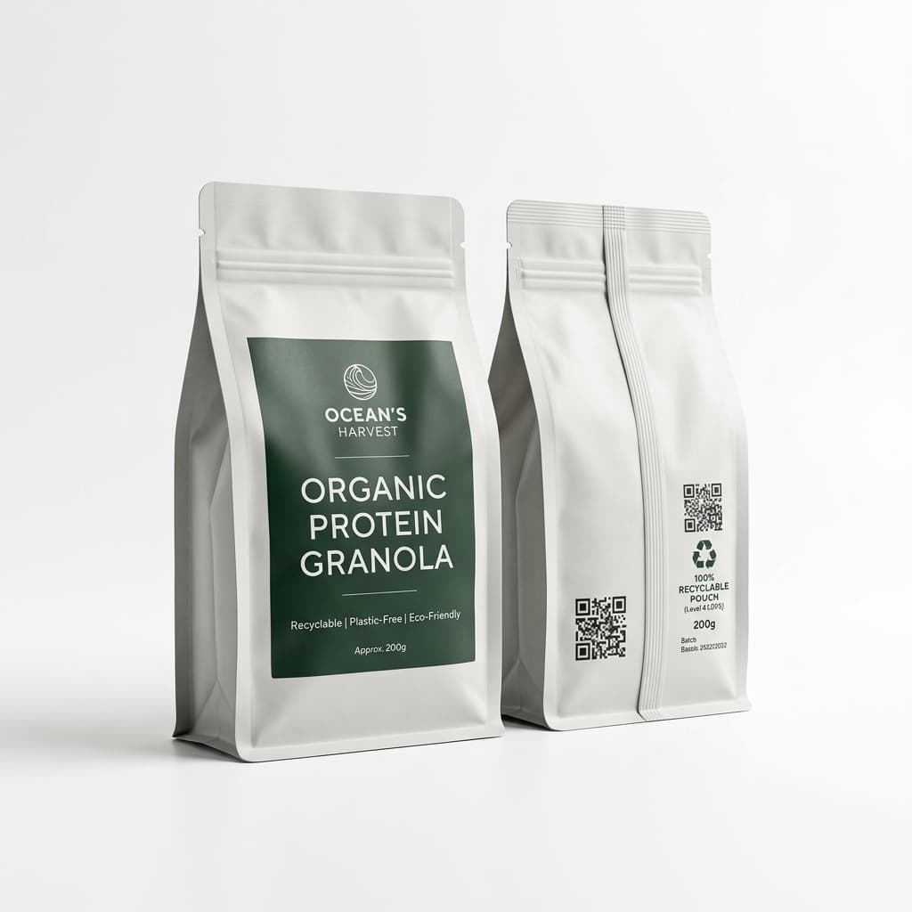 Recyclable Fin Seal Pouches: Eco-Friendly Flow Wrap Packaging