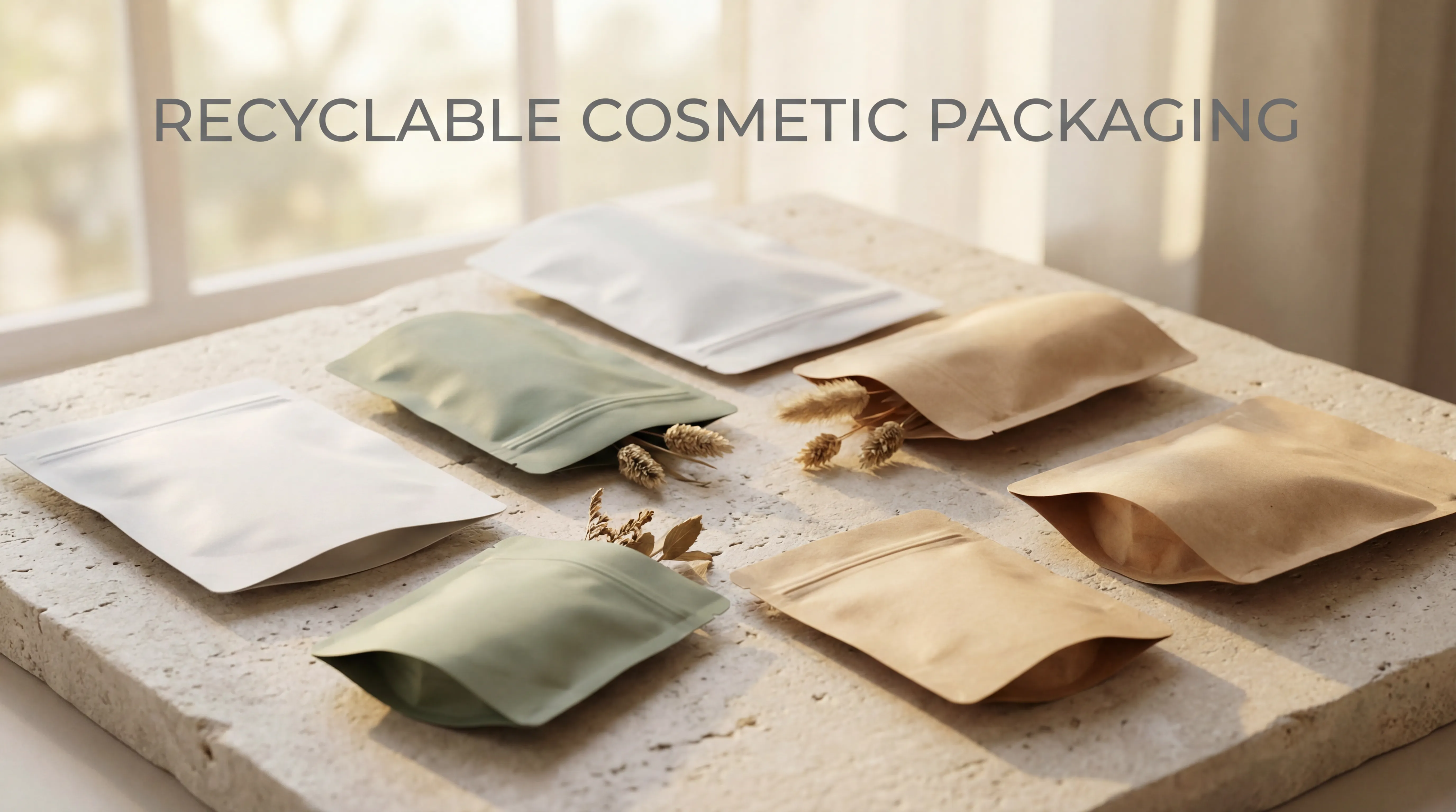 Premium A Recyclable Cosmetic Packaging Pouches 3486985 Solutions