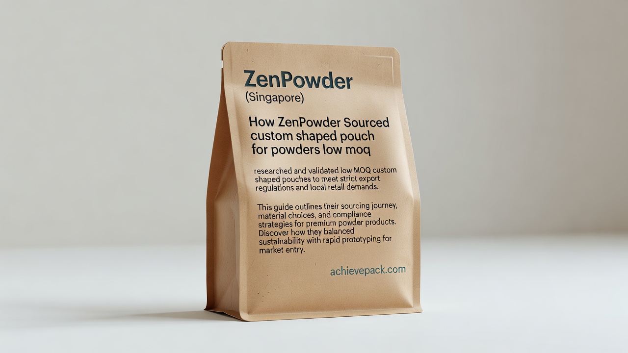 Premium Custom Shaped Pouch For Powders Low Moq Hero Solutions