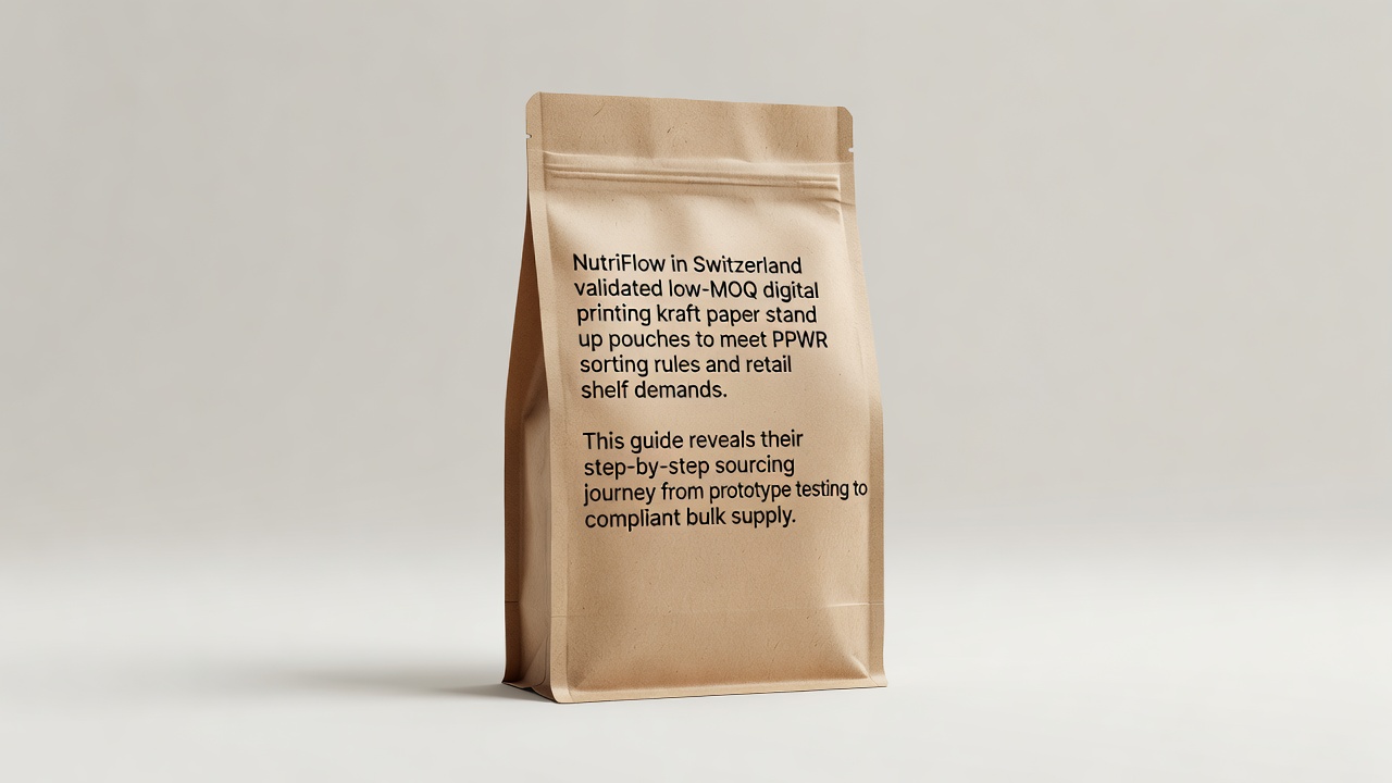 Premium Digital Printing Kraft Paper Stand Up Pouches Hero Solutions