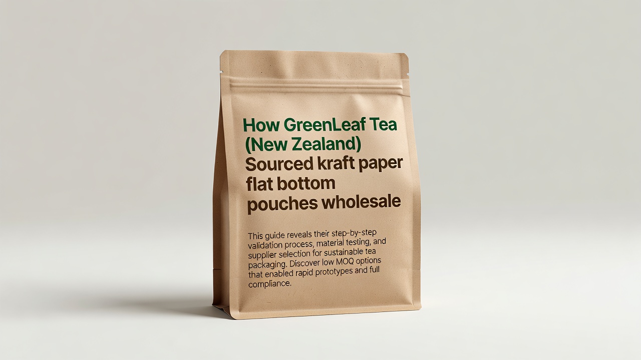 Premium Kraft Paper Flat Bottom Pouches Wholesale Hero Solutions