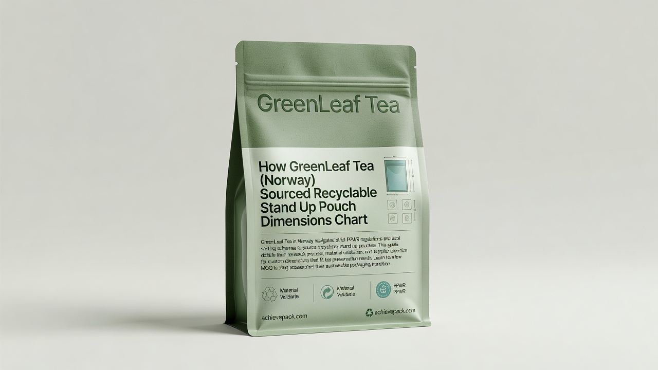 Premium Recyclable Stand Up Pouch Dimensions Chart Hero Solutions