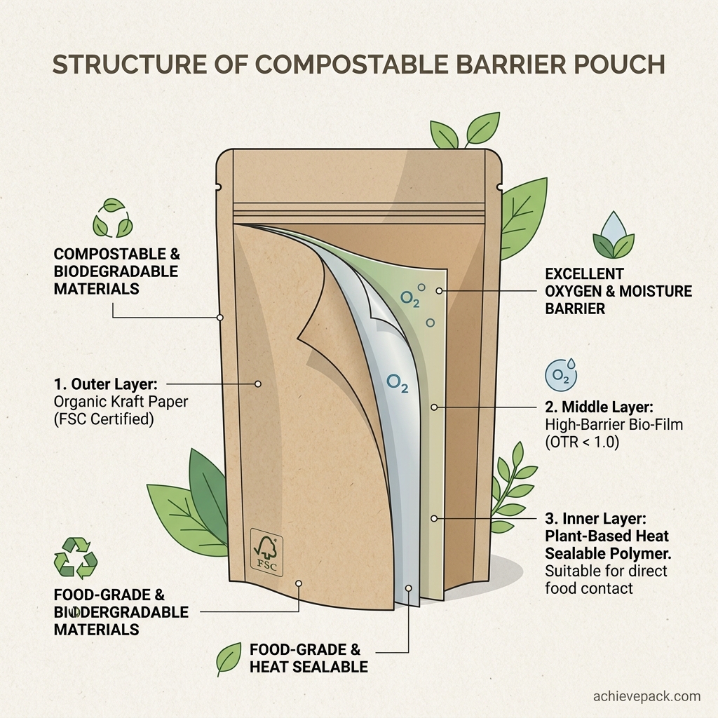 Premium Compostable Pouch Size Chart For Liquids Infographic Solutions
