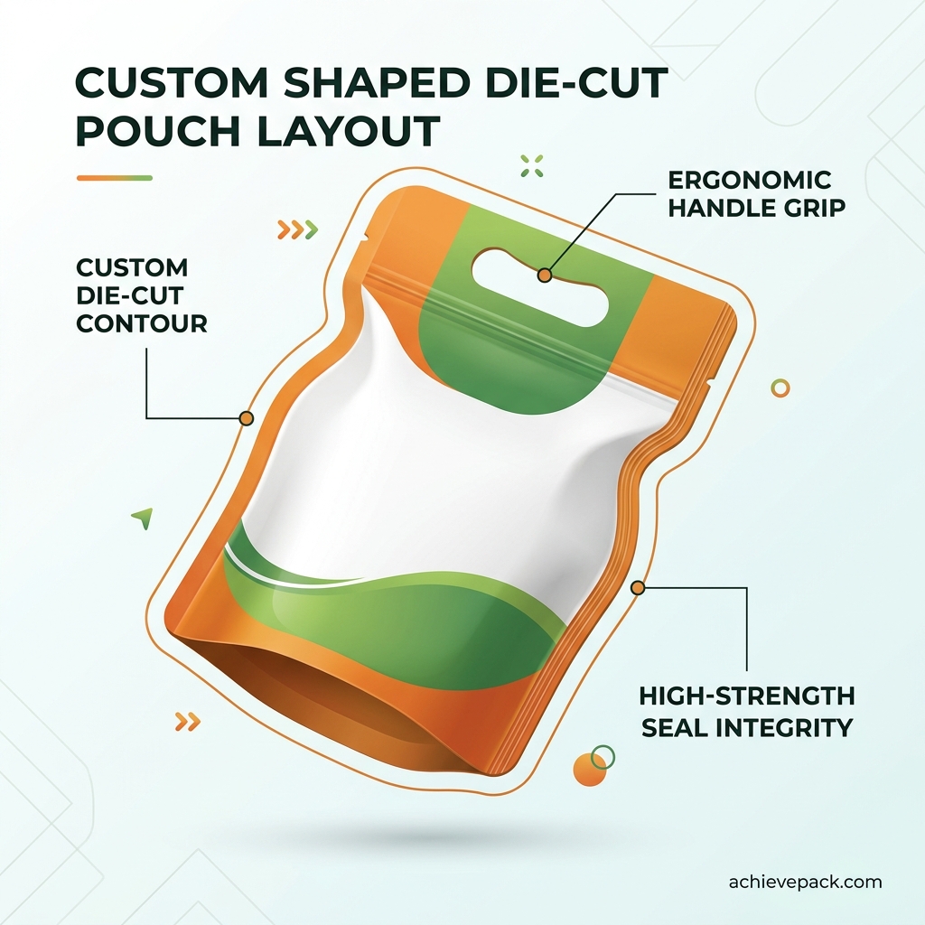 Custom Shaped Compostable Stand Up Pouches Infographic