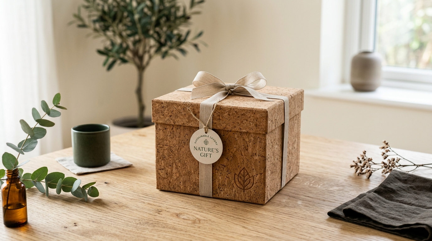 Premium Eco Friendly Cork Gift Boxes Sustainable Luxury Hero Solutions