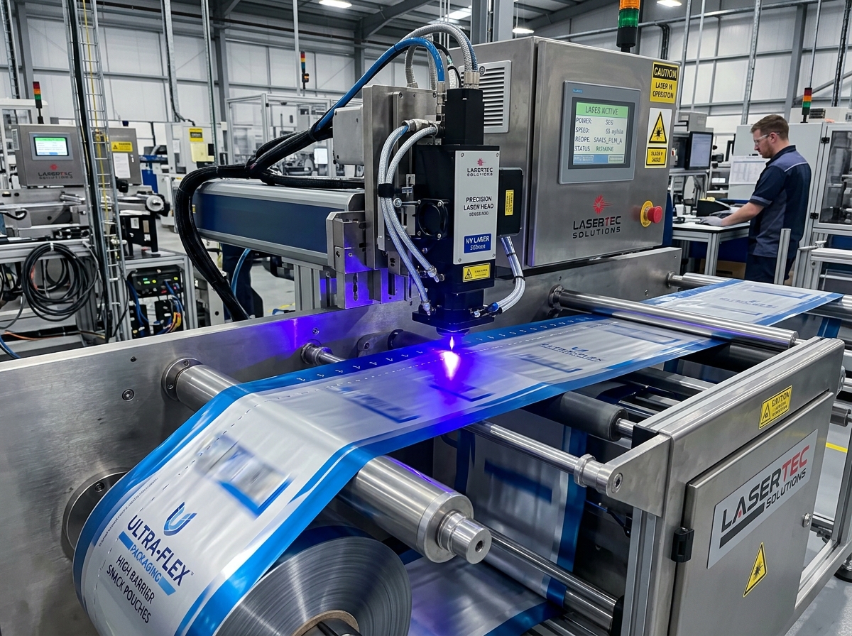 High resolution product lamination process closeup