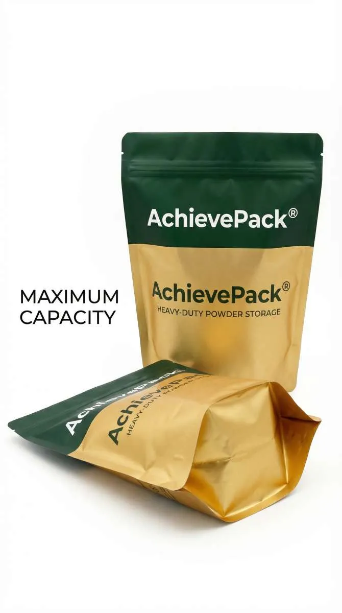 K-seal stand up pouch product example showing premium finish