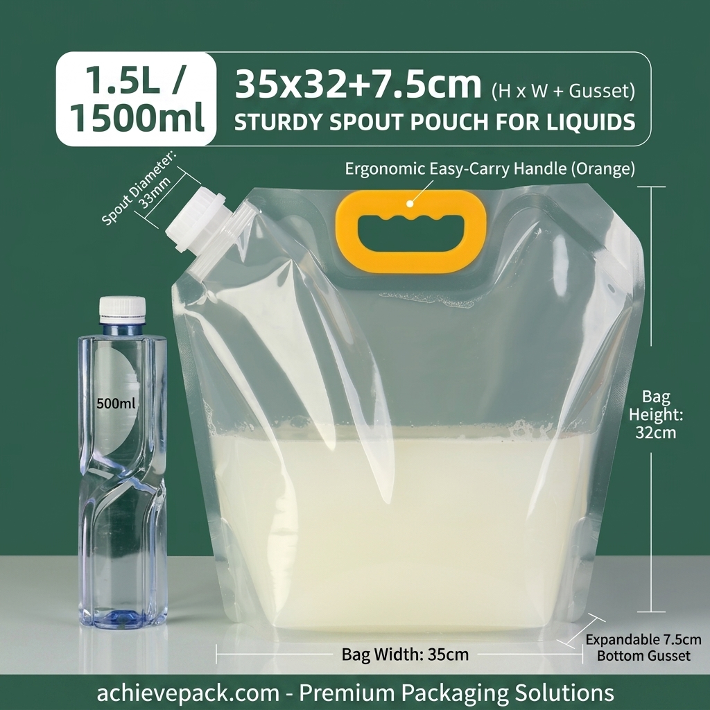 Premium Spout Pouch Transparent 1500 1783005719700 Solutions