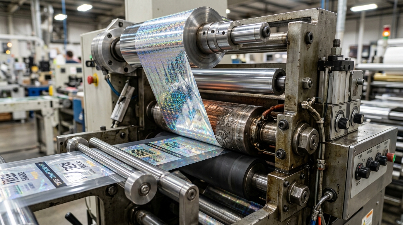 Hologram Hot Stamping manufacturing process